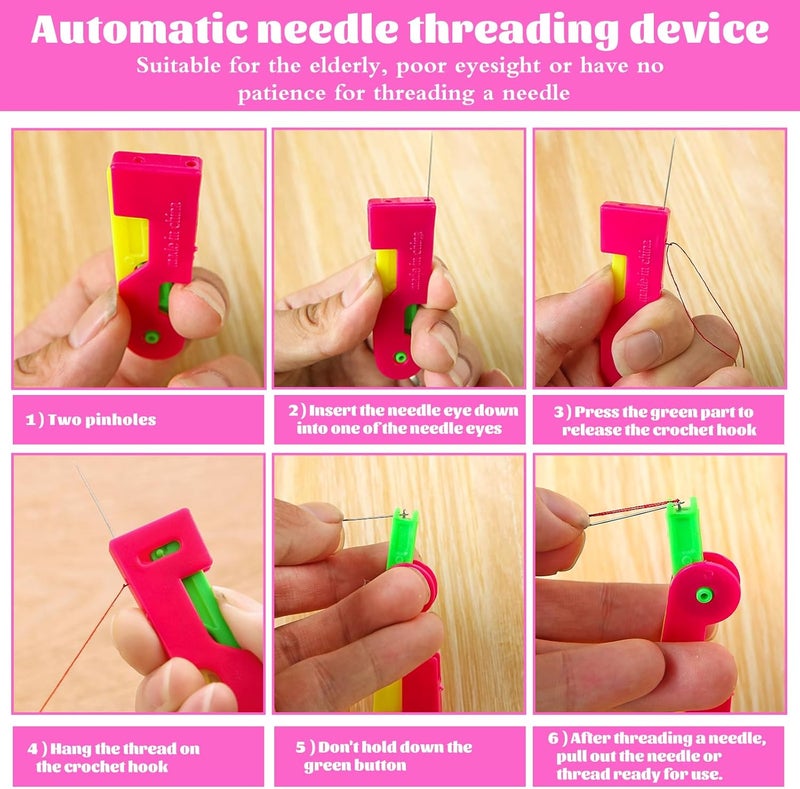 Fedmut Needle Threaders for Hand Sewing Embroidery Needle Threader Tool 20pcs for Hand Sewing, Sewing Machine, DIY Craft Project - Image 5
